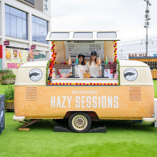 Branded promotional vehicle brand activation goose ipa