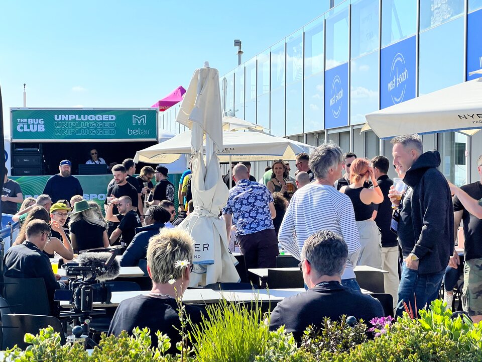 Brighton music conference i360 vw dj booth crowd