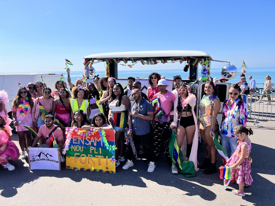 Brighton Pride Pink Islands Collective DJ booth hire brand activation