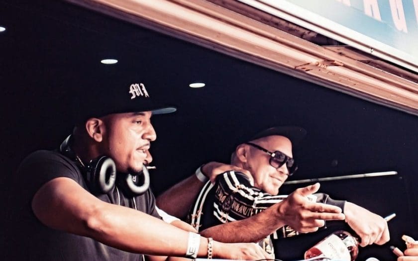 Djs in VW Dj booth at Hidden festival