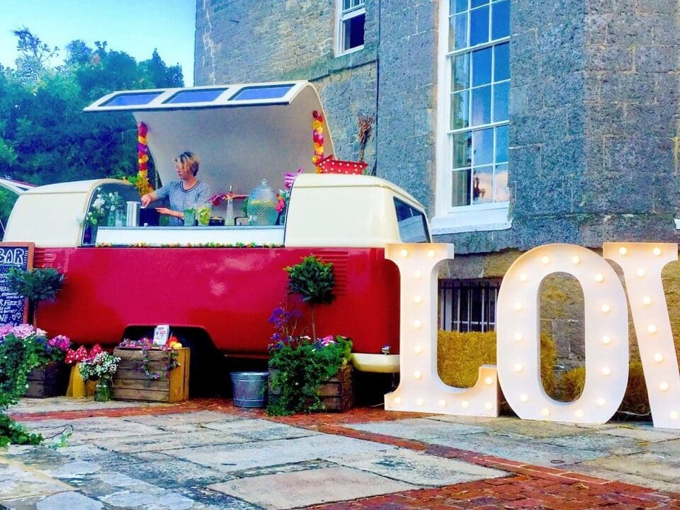 VW trailer booth bar service event hire cocktails