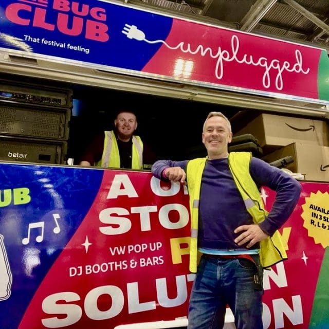 VW DJ booth promotional vehicle brand activation confex