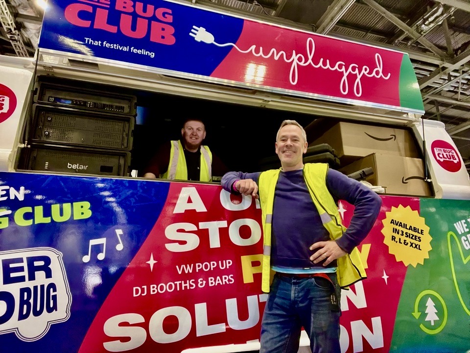 VW DJ booth promotional vehicle brand activation confex