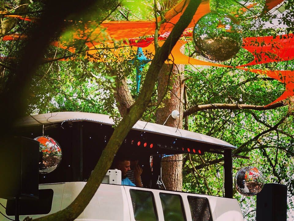 vw dj booth festival hire event brand activation promotional vehicle