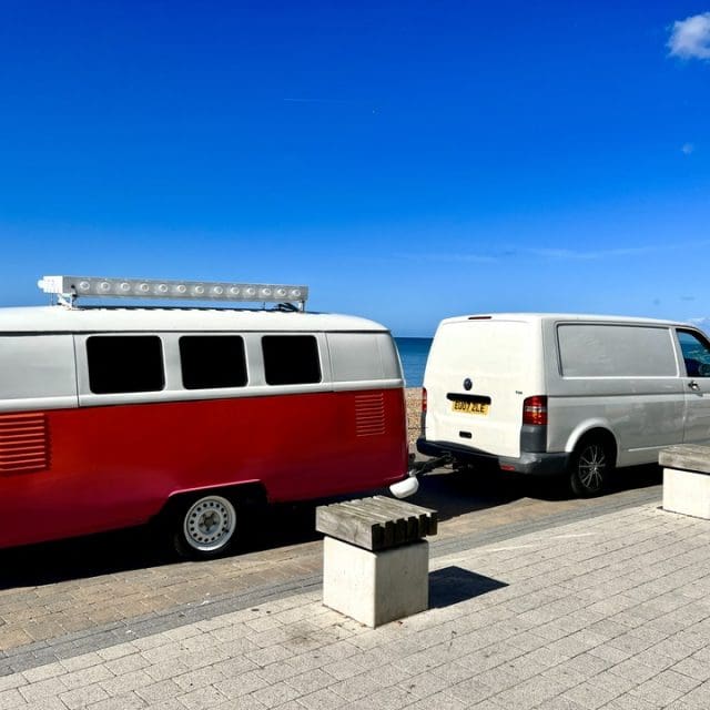 VW Trailer DJ booth towed promotional vehicle