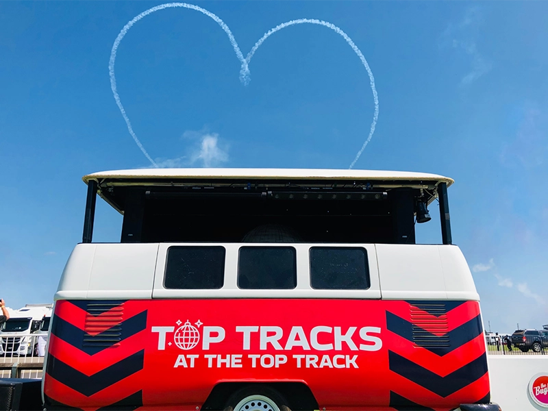 brands hatch sporting event brand activation mobile dj hire