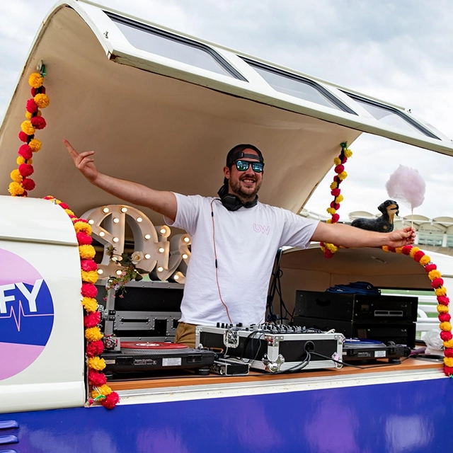 DJ hire mobile vehicle