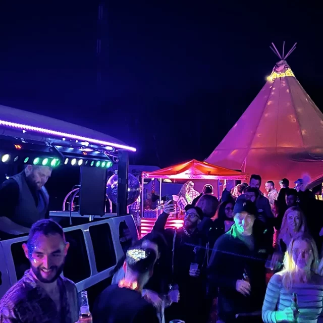 mobile disco DJ van dj hire summer party