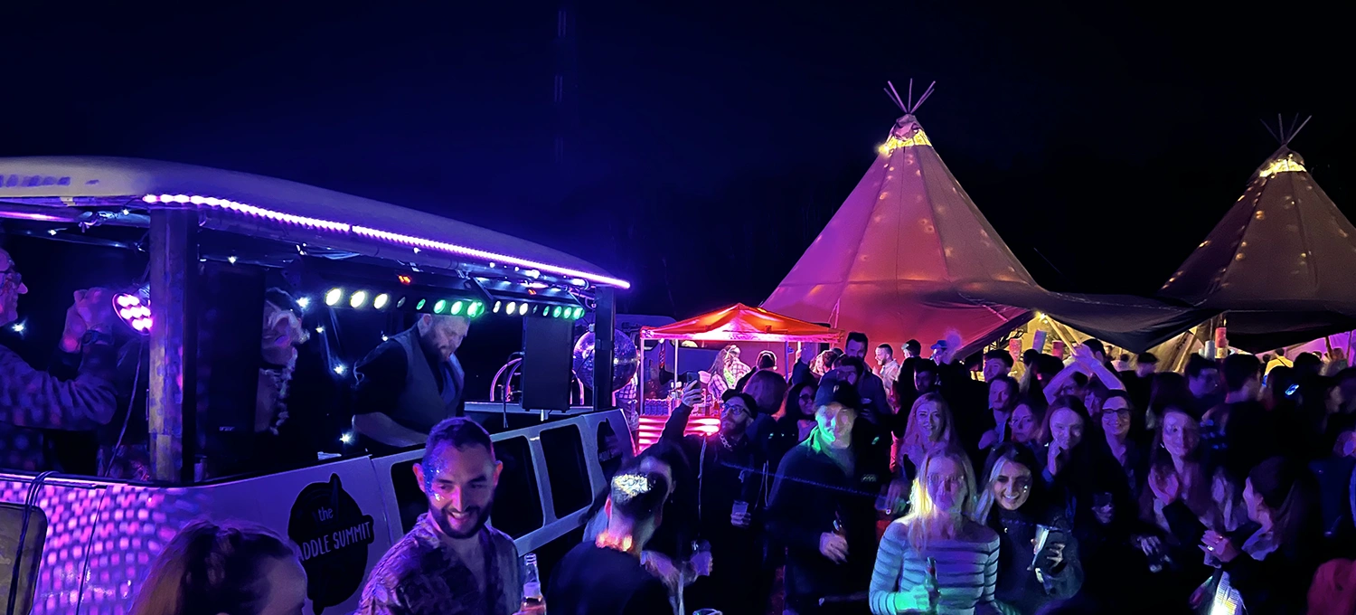 mobile disco DJ van dj hire summer party