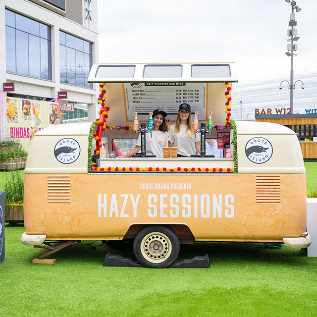 Brand activation DJ Van mobile bar