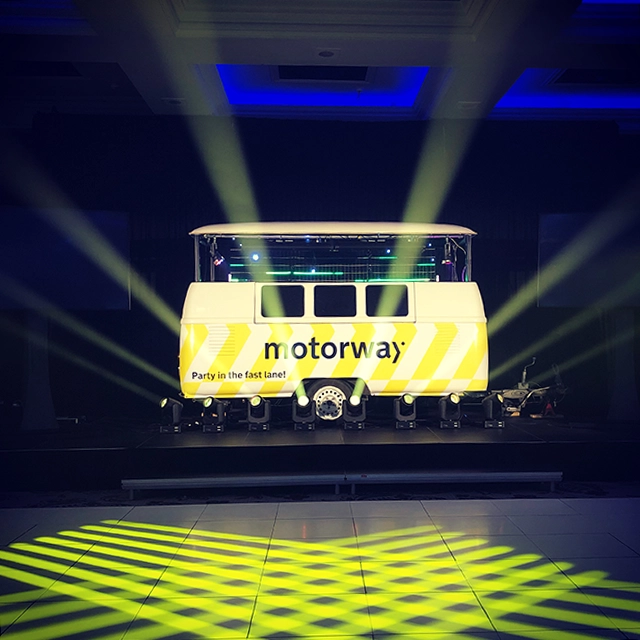 mobile disco dj van corporate party brand activation