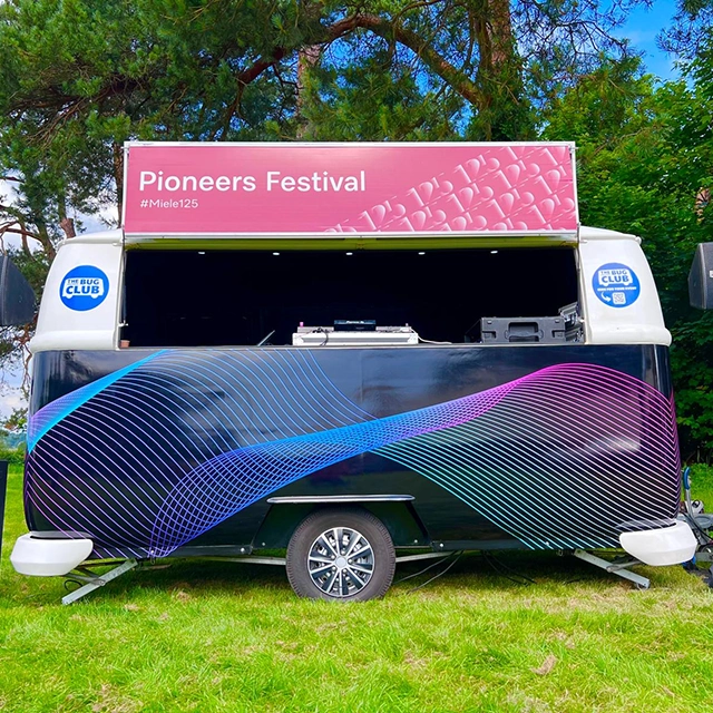 corporate festival sustainable dj van hire event ideas
